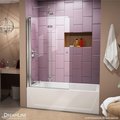 Dreamline DreamLine SHDR-3448580-01 48 in. Aqua Ultra Frameless Hinged Tub Door - Chrome SHDR-3448580-01